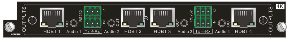 BERKATU柏卡圖  4路HDBaseT信號輸出卡